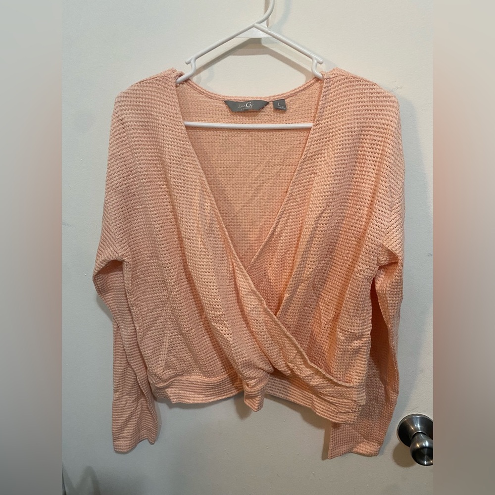 G by Giuliana Peach Long Sleeve Top